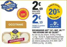E.Leclerc Express ROCAMADOUR AOP offre