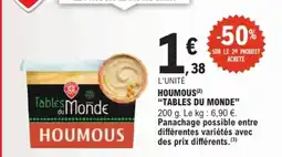 E.Leclerc Express Tables du Monde Houmous offre