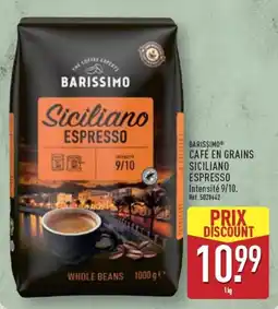 ALDI BARISSIMO Café en grains Siciliano Espresso offre