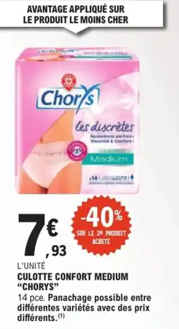 E.Leclerc Express Chorys culotte confort medium offre