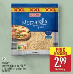 ALDI MILSANI Mozzarella rapée offre