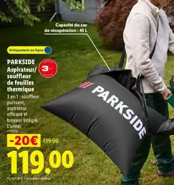 Lidl Parkside aspirateur/souffleur de feuilles thermique offre