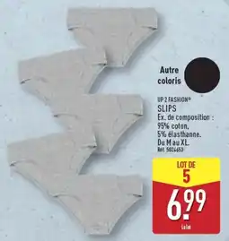 ALDI UP 2 FASHION® SLIPS offre