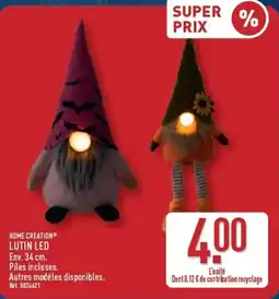 ALDI HOME CREATION® LUTIN LED offre