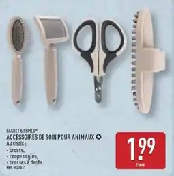 ALDI Cachet & romeo accessoires de soin pour animaux offre
