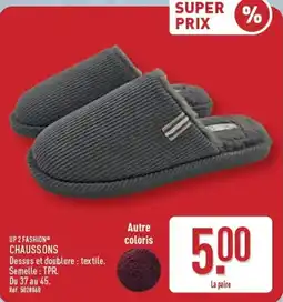 ALDI UP 2 FASHION CHAUSSONS offre