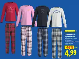 Lidl Esmara kids pyjama enfant offre
