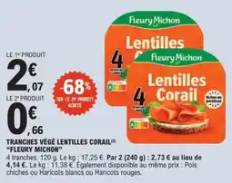 E.Leclerc Express Fleury Michon Lentilles Corail offre