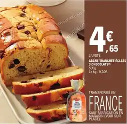 E.Leclerc Express GÂCHE TRANCHÉE ÉCLATS 3 CHOCOLATS offre