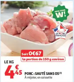Auchan Le Porc Français offre