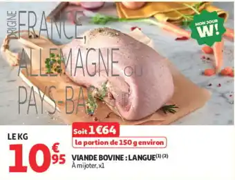 VIANDE BOVINE : LANGUE