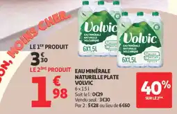 Auchan Volvic eau minérale naturelle plate offre