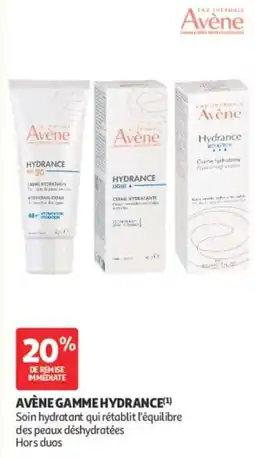 Auchan Parapharmacie Avène Hydrance offre