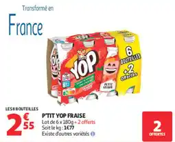 Auchan YOP P'TIT YOP FRAISE offre