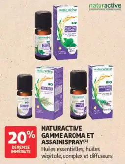 Auchan Parapharmacie Naturactive gamme aroma et assainispray offre