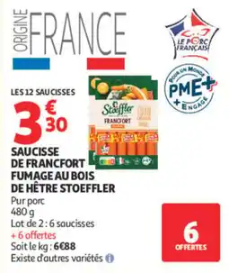 Auchan Stoeffler Saucisse de Francfort offre