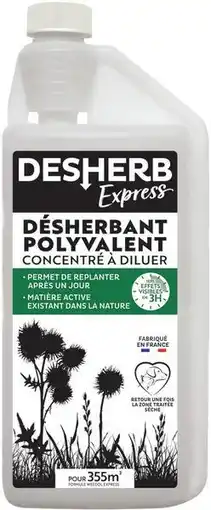 Jardiland Désherbant polyvalent concentré desherb express offre