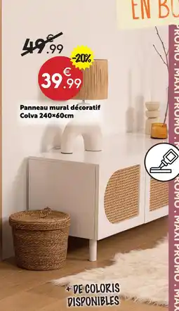 Maxi Bazar Panneau mural décoratif colva offre