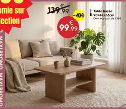 Maxi Bazar Table basse 90 x 42 x 56 cm offre