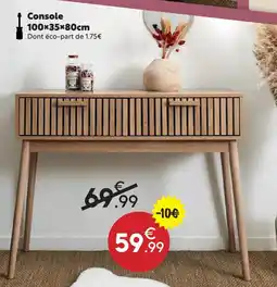 Maxi Bazar Console 100×35×80cm offre