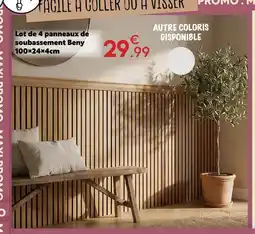 Maxi Bazar Beny lot de panneaux de soubassement 100×24×4cm offre