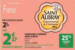 Auchan SAINT ALBRAY GOURMAND & CRÉMEUX offre