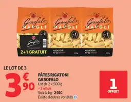 Auchan Garofalo Pâtes rigatoni offre