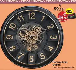 Maxi Bazar Horloge aron ø45cm offre