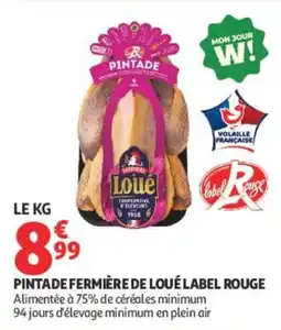 Auchan Loué Pintade fermière offre