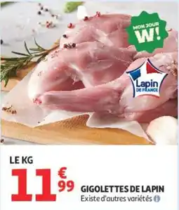 Auchan Lapin Gigolettes de lapin offre