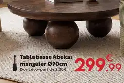 Maxi Bazar Abekas table basse manguier offre