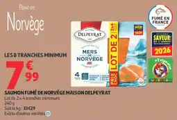 Auchan MAISON DELPEYRAT SAUMON FUMÉ offre
