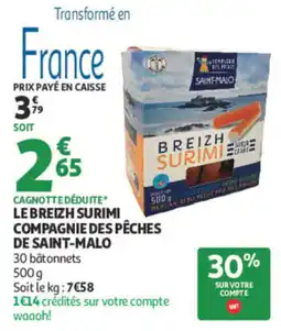 Auchan LE BREIZH SURIMI offre