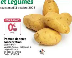 Promocash Promo - pomme de terre conservation offre