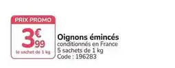 Promocash Promo - oignons émincés offre