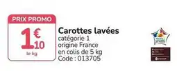 Promocash Promo - carottes lavées offre