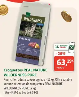Maxi Zoo Real nature wilderness croquettes pure lamb offre