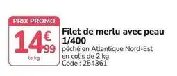 Promocash Promo - filet de merlu avec peau 1/400 offre
