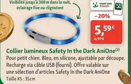 Maxi Zoo Anione collier lumineux safety in the dark xs offre
