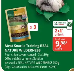 Maxi Zoo Real nature wilderness meat snacks training offre