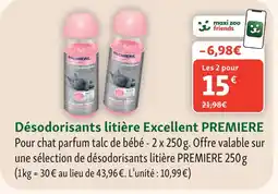 Maxi Zoo Premiere désodorisants litière excellent offre
