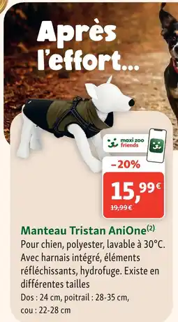 Maxi Zoo Anione manteau tristan offre