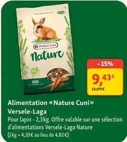 Maxi Zoo Versele-laga alimentation nature cuni offre