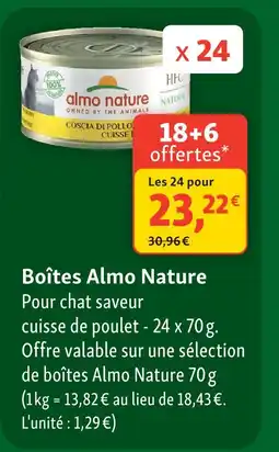 Maxi Zoo Almo nature boîtes almo nature offre