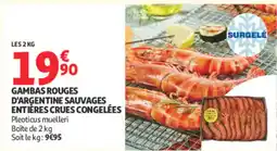 Auchan Gambas rouges d'Argentine sauvages offre