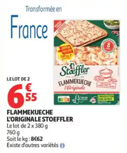 Auchan Stoeffler Flammekueche l'Originale offre