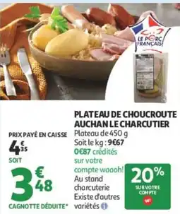 Auchan AUCHAN LE CHARCUTIER offre