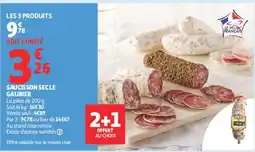 Auchan Saucisson Sec Le Galibier offre