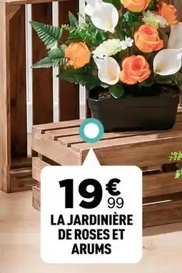 Centrakor La jardinière de roses et arums offre