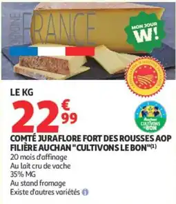 Auchan Comté Juraflor Fort des Rousses AOP offre